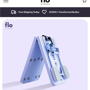 Flo Pilates Reformer in Light Blue